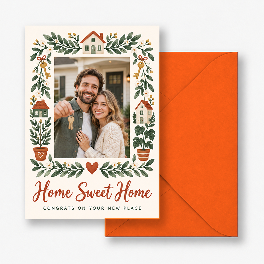 Holidazzle Garland Frame Holiday Card