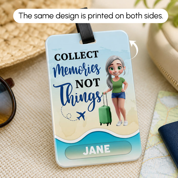 Personalized 3D Cartoon Luggage Tag Custom Character Name Travel Accessories Birthday Gift for Family Friends Travel Lovers