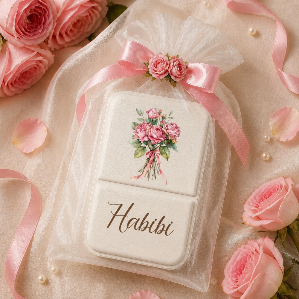 Personalized Birth Flower Makeup Mirror Custom Name Folding Pocket Mirror Bridesmaid Birthday Gift for Her