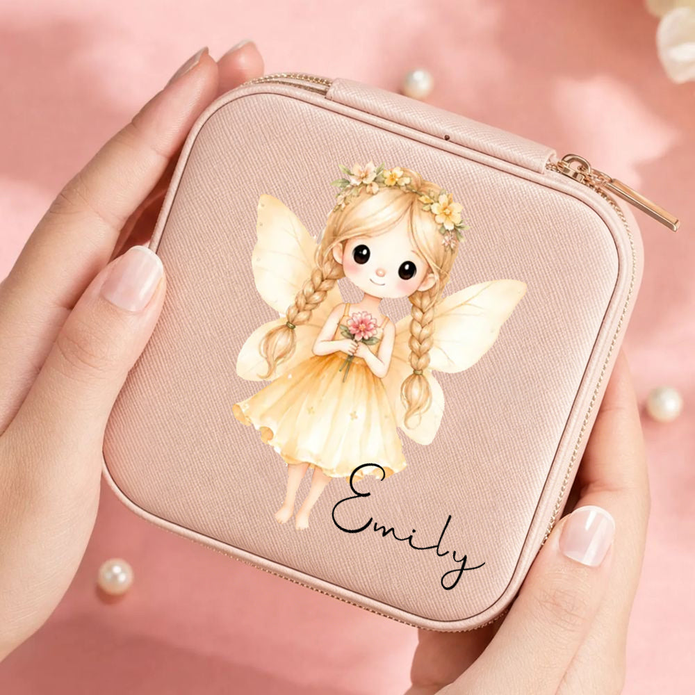 Personalized Fairy Jewelry Box Custom Name Princess Keepsake Girls Birthday Bridesmaid Gift