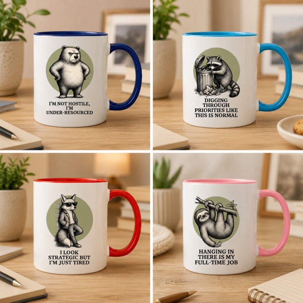Personalized Sarcastic Frog Mug Custom Weird Quote Ceramic Cup Double Sided Printing Cup Quirky Gift for Best Friend Coworker 11oz 15oz
