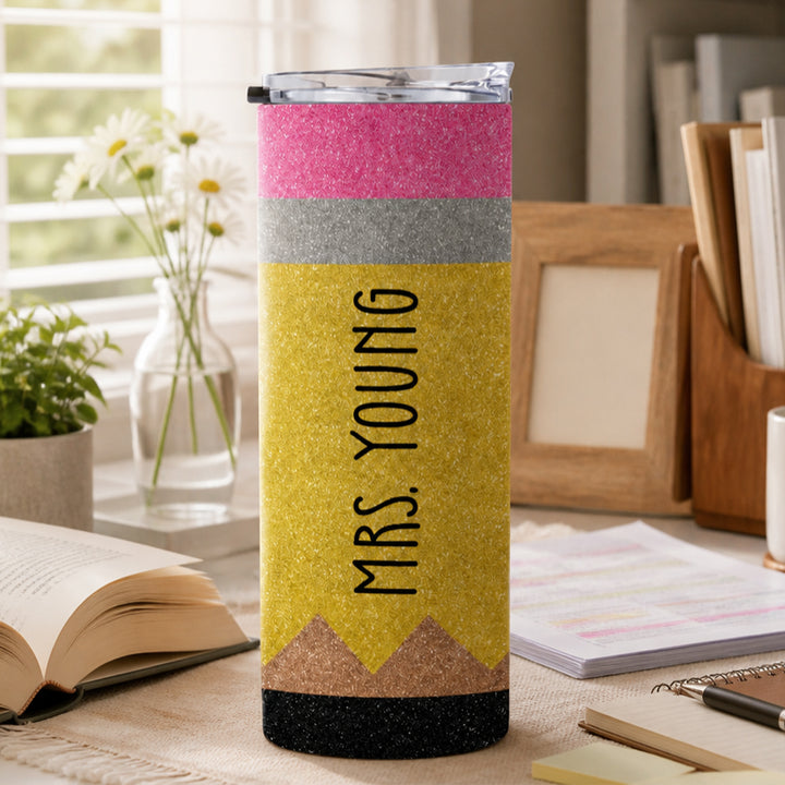 Personalized Teacher Tumbler Custom Name Teacher Appreciation End of Year Thank You Gift 20oz